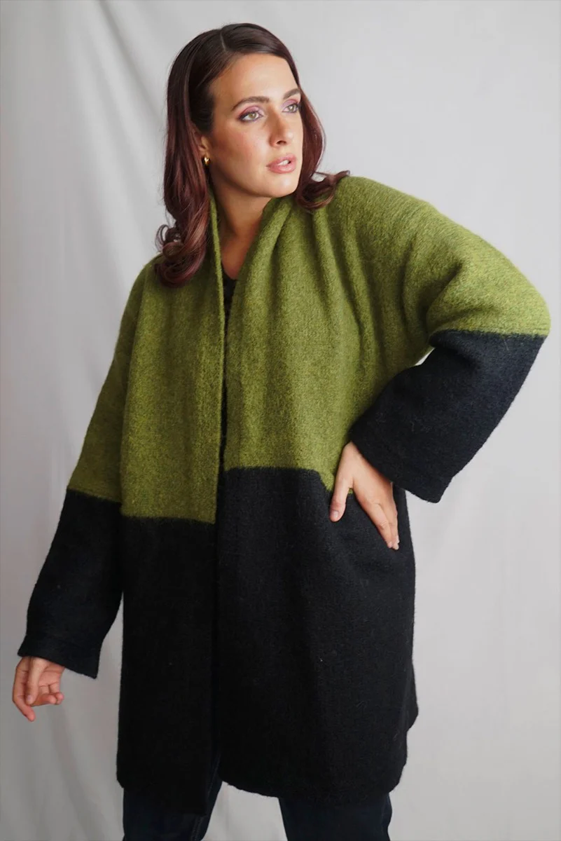 Barbara Knit Alpaca Coat / Long Cardigan - Image 3