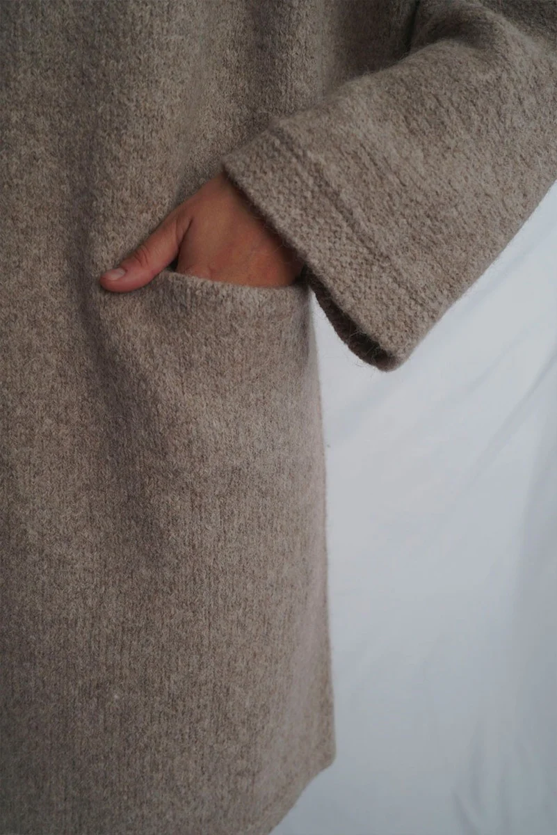 Belen Knit Alpaca Coat / Long Cardigan - Image 7