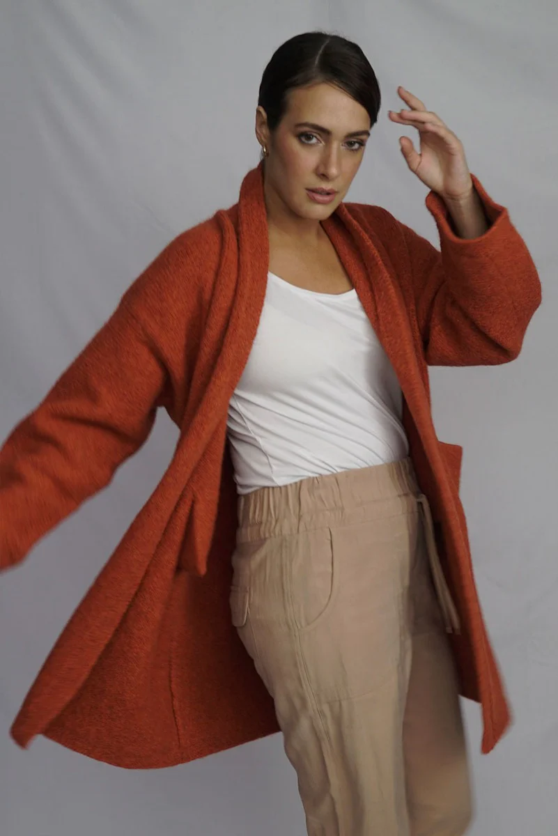 Belen Knit Alpaca Coat / Long Cardigan - Image 10