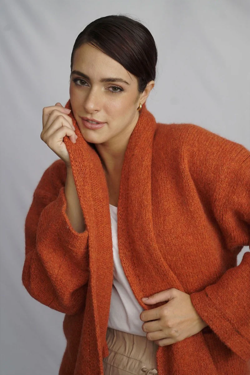 Belen Knit Alpaca Coat / Long Cardigan - Image 11