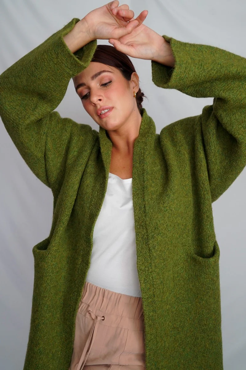Belen Knit Alpaca Coat / Long Cardigan - Image 22