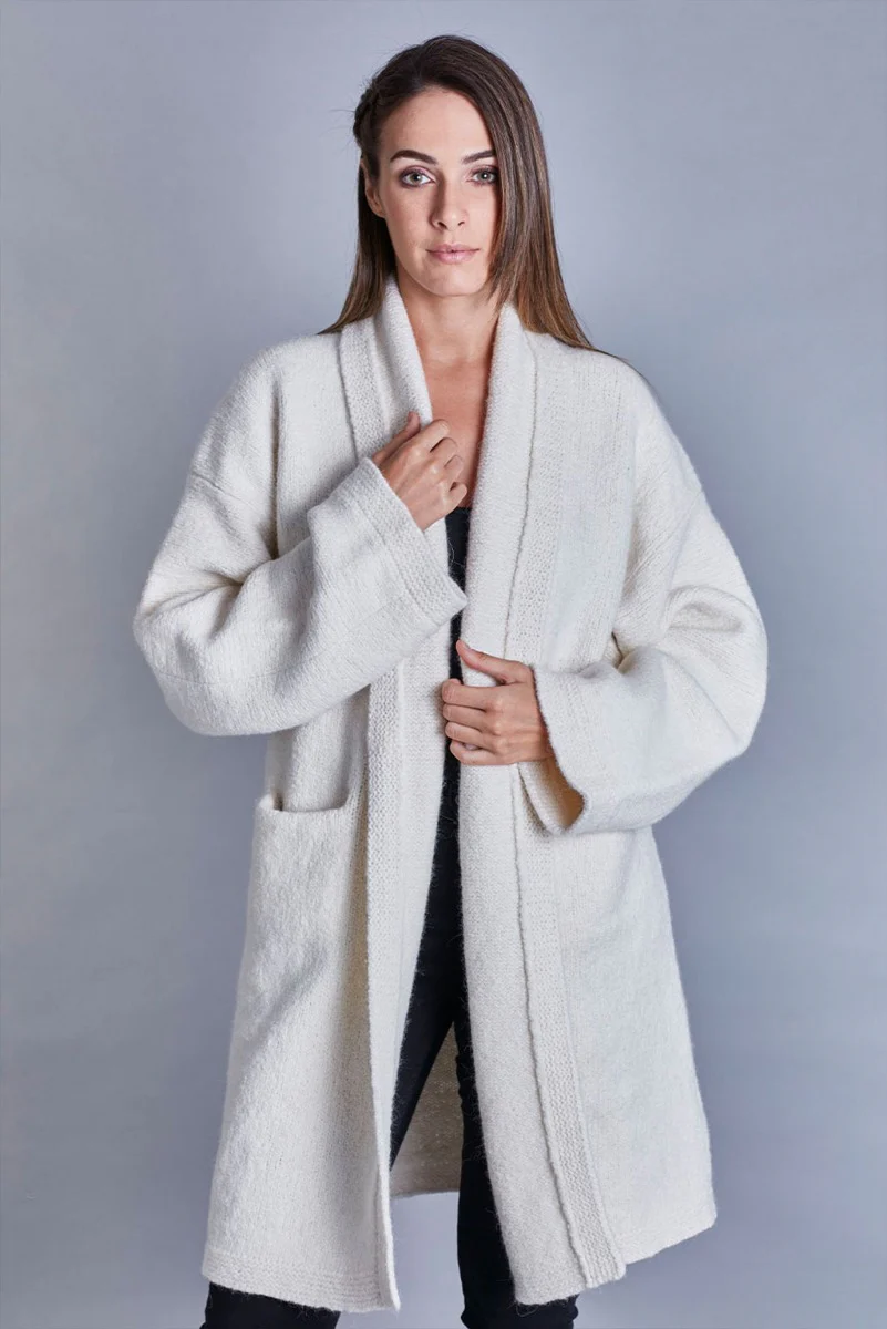 Belen Knit Alpaca Coat / Long Cardigan - Image 16