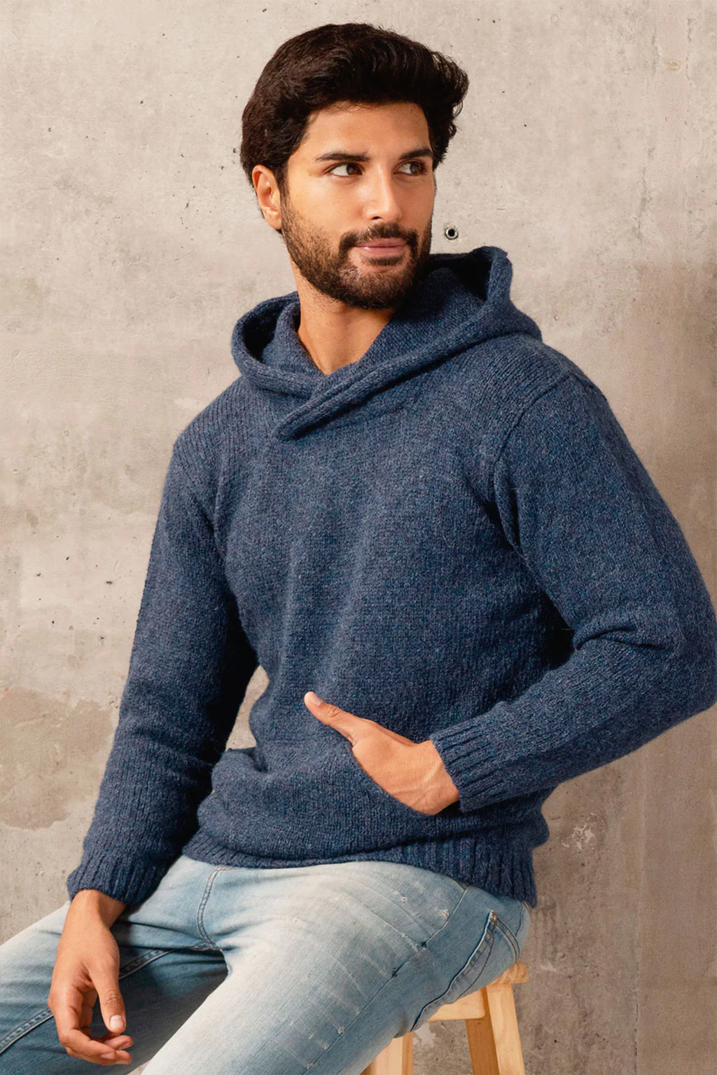Brian Alpaca Hoodie Pullover - Image 8