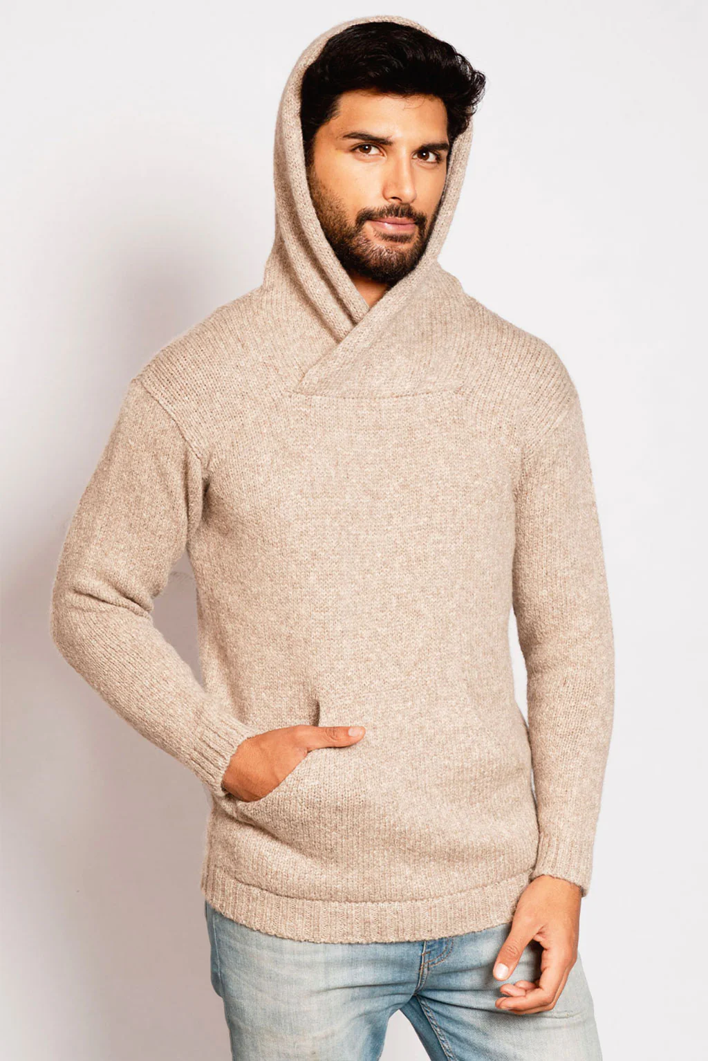 Brian Alpaca Hoodie Pullover - Image 10