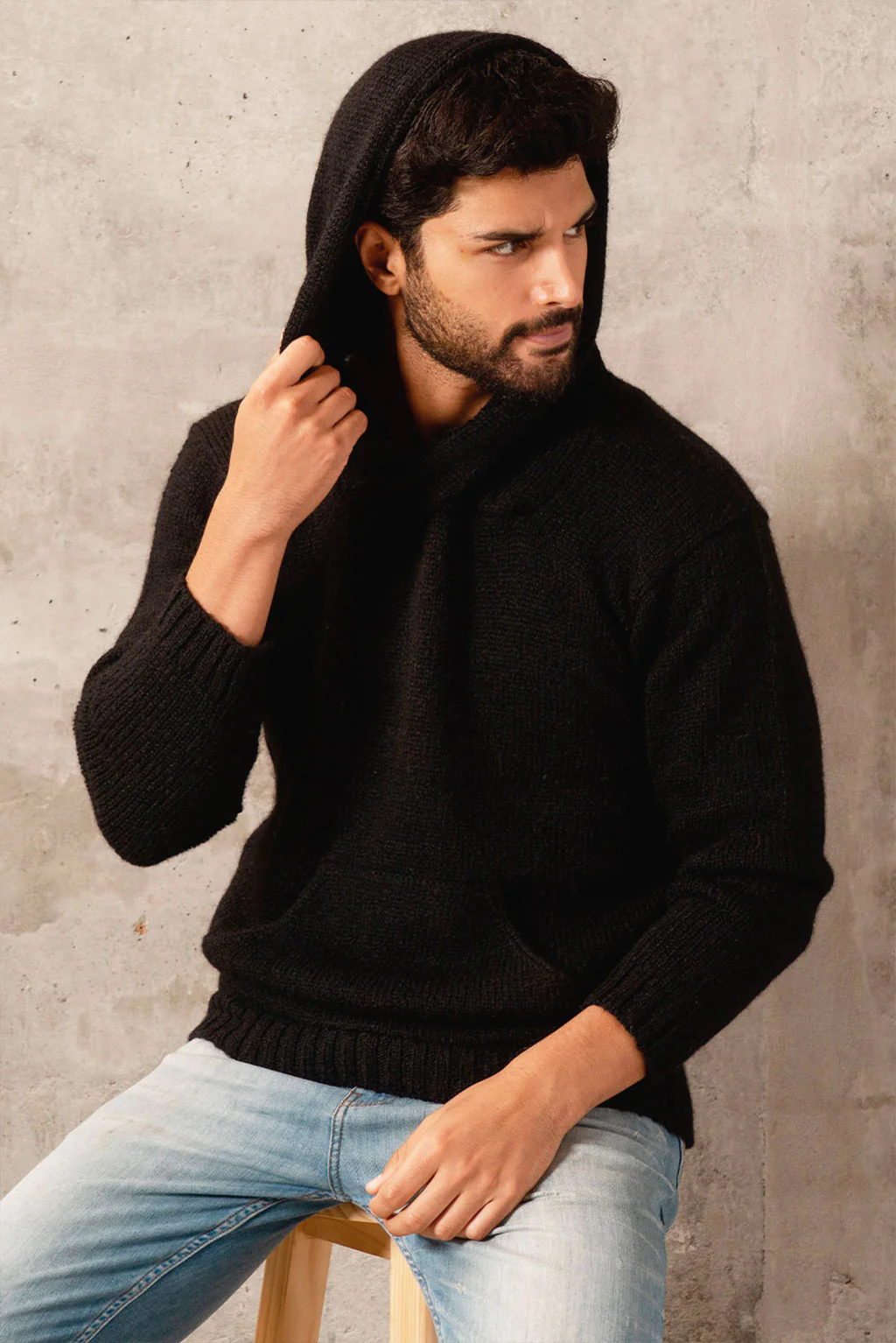 Brian Alpaca Hoodie Pullover - Image 15