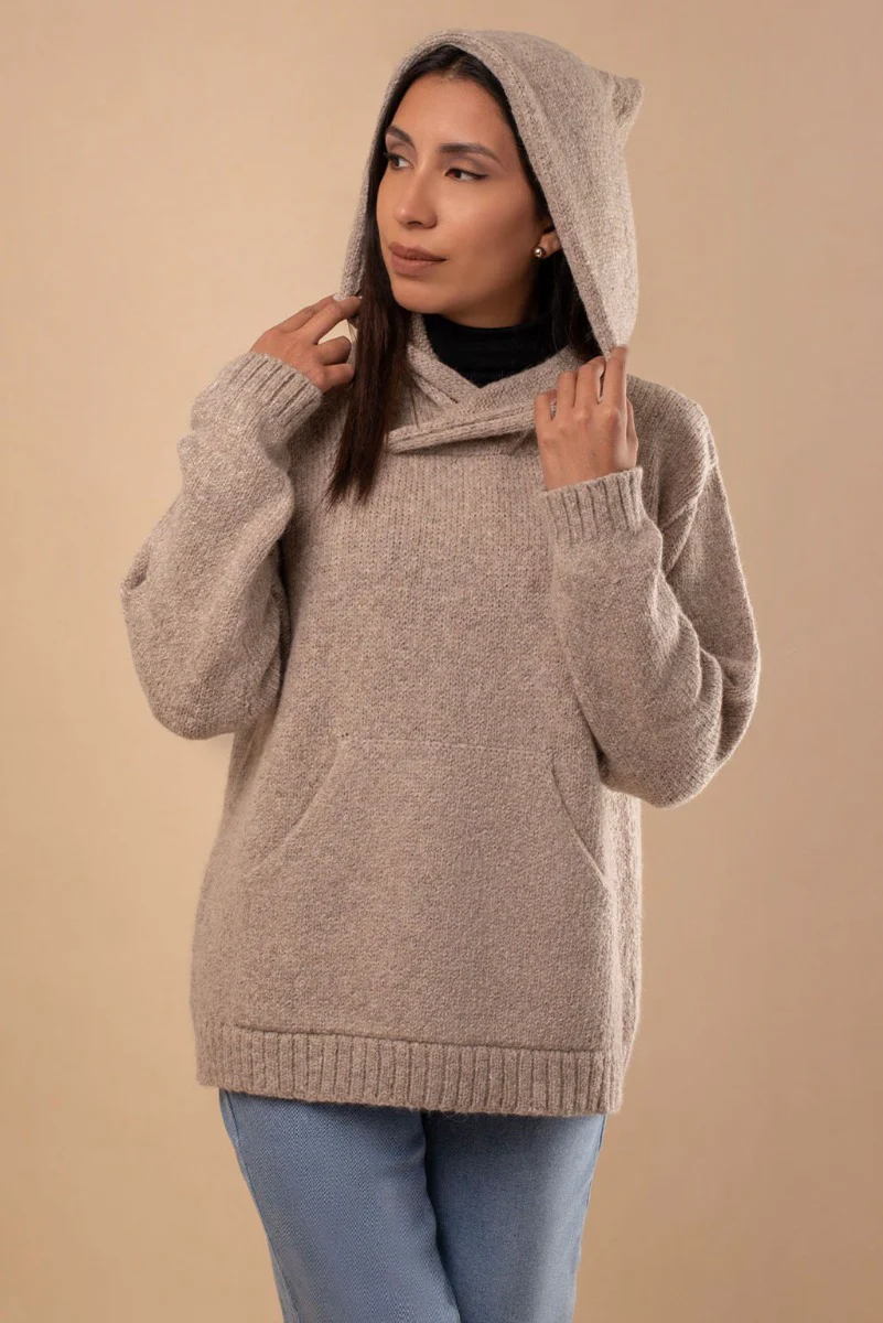 Briana Alpaca Hoodie Pullover - Image 21