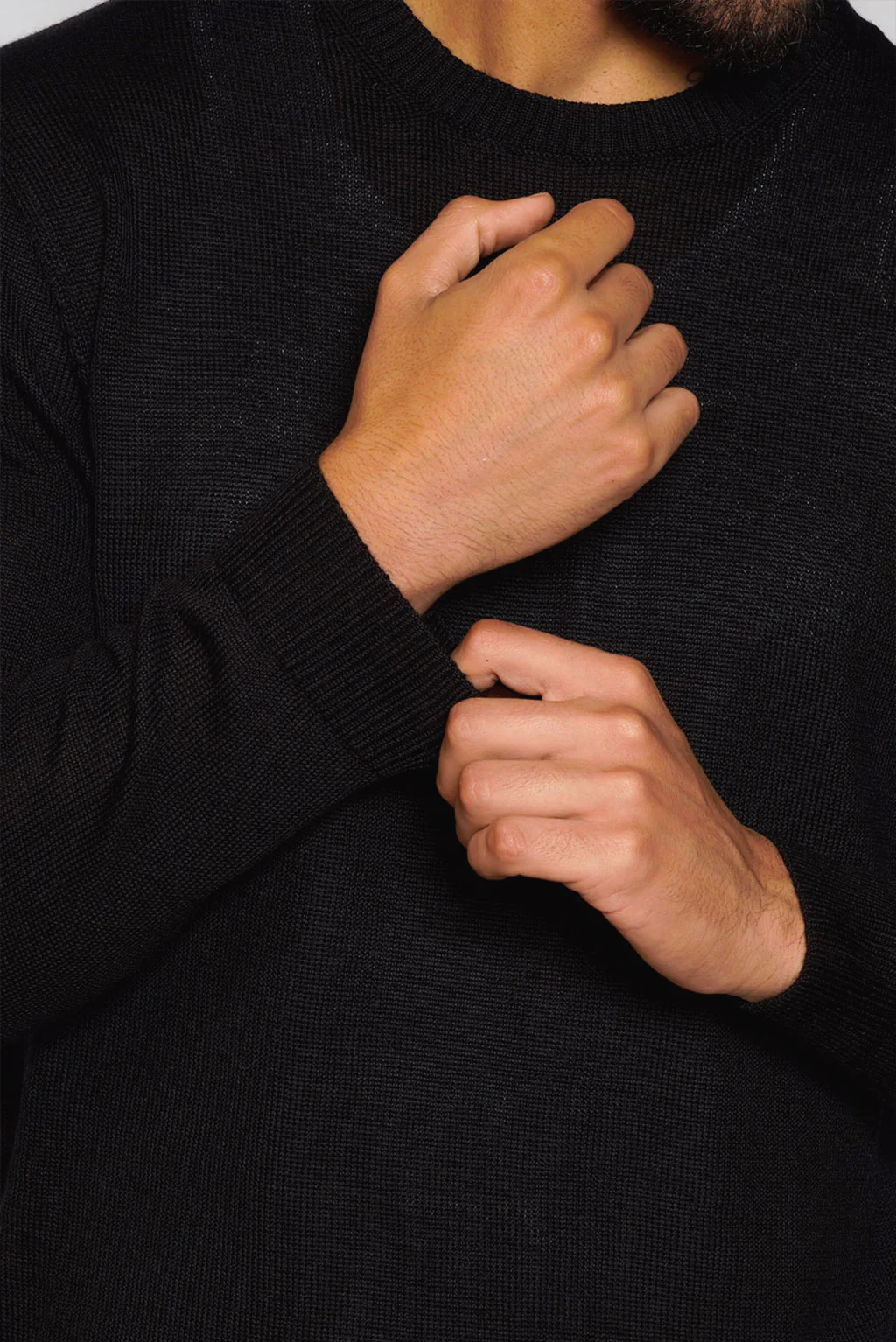 Men's Crew-Neck Royal Alpaca Sweater - Image 8