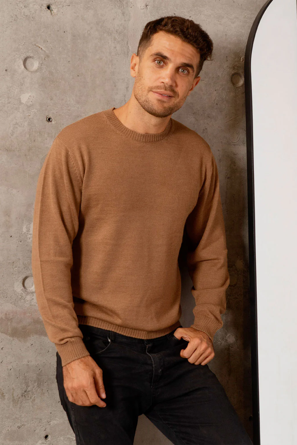 Men's Crew-Neck Royal Alpaca Sweater - Image 11