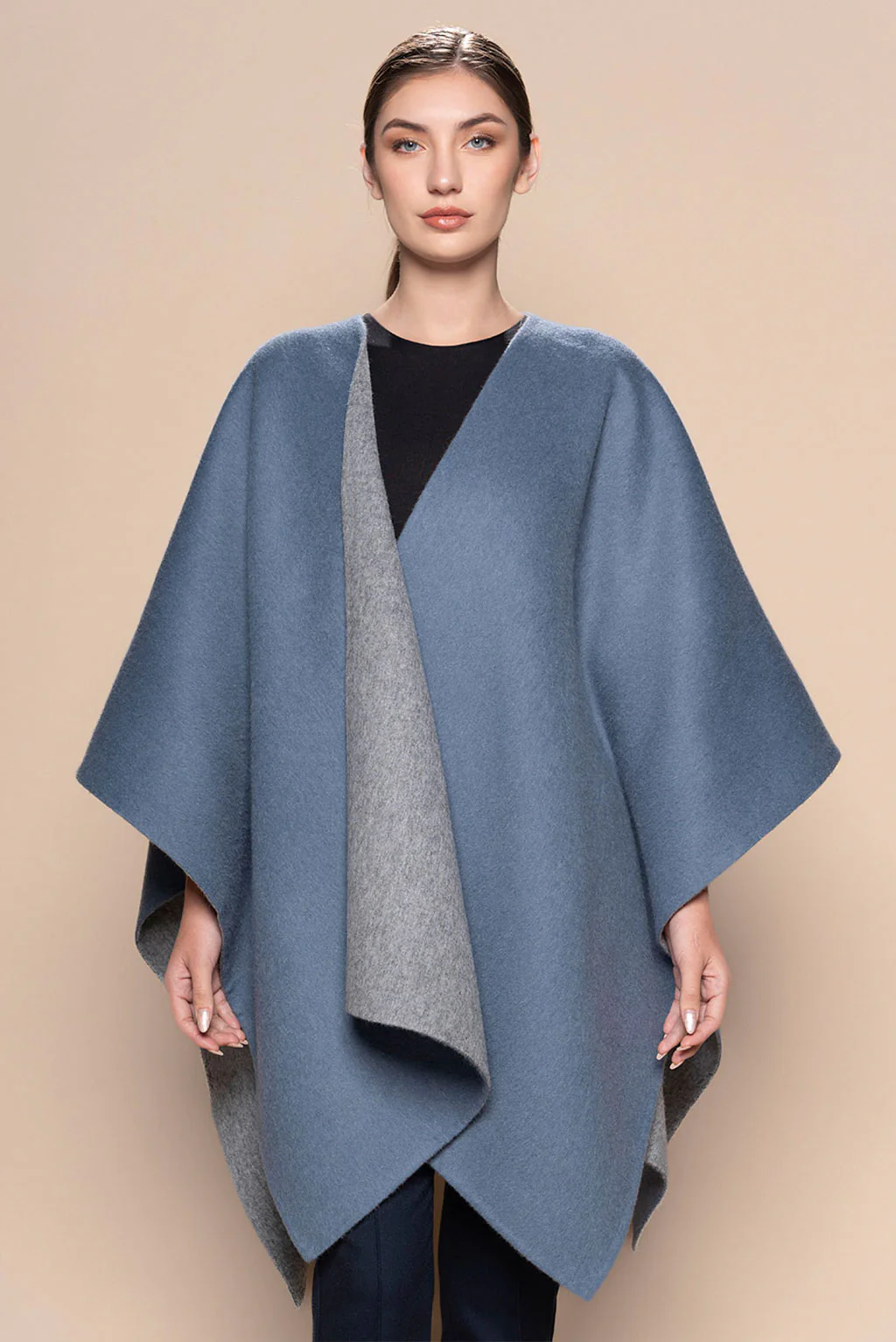 Reversible Baby Alpaca Cape - Image 22