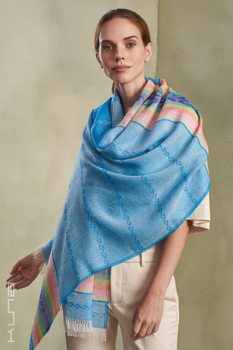 Rows Baby Alpaca and Silk Shawl - Image 12