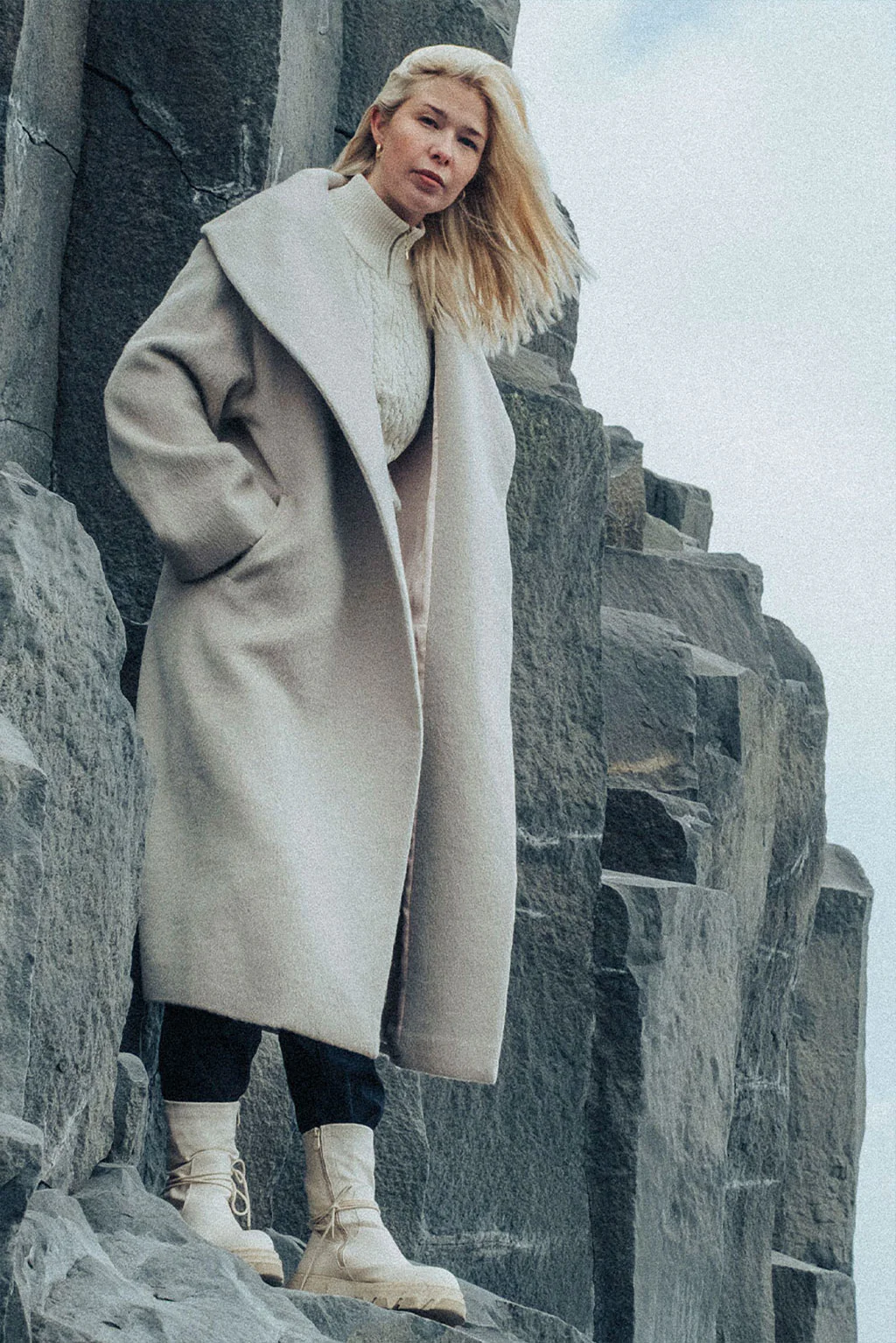 Solange Baby Alpaca Suri Coat - Image 4